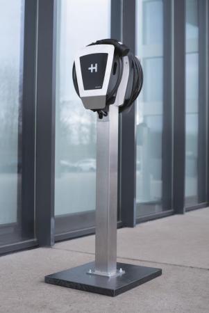 Heidelberg Wallbox Edelstahlstele Duo - Standfuß für Ladestation Elektro- und Hybridfahrzeuge